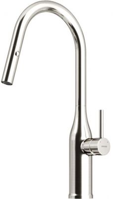 Смеситель для кухни Sancos Grand с вытяжным изливом, цвет нержавеющая сталь, SC4002BNG