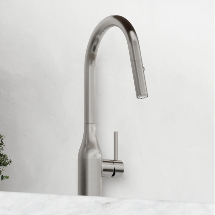 Смеситель для кухни Sancos Grand с вытяжным изливом, цвет нержавеющая сталь, SC4002BNG Смеситель для кухни Sancos Grand с вытяжным изливом, цвет нержавеющая сталь, SC4002BNG