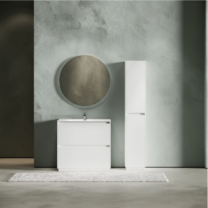 Тумба напольная под раковину SANCOS Libra Floor, белый глянец 890х450х840 мм, LB90FW