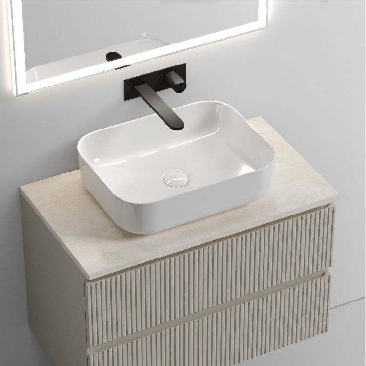 Тумба подвесная SANCOS Snob T, Beige Soft 790х445х500, под столешницу без отверстия под смеситель, цвет Kreman, SNT80CE Тумба подвесная SANCOS Snob T, Beige Soft 790х445х500, под столешницу без отверстия под смеситель, цвет Kreman, SNT80CE