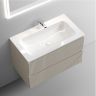 Тумба подвесная SANCOS Snob T, Beige Soft 790х445х500, под столешницу без отверстия под смеситель, цвет Kreman, SNT80CE