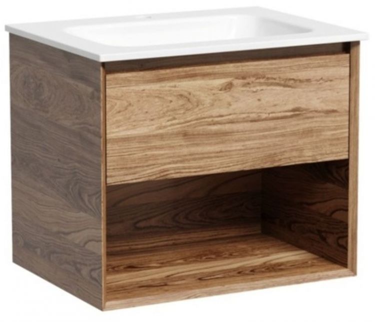 Тумба подвесная SANCOS под раковину Marmi 1.0, дуб чарльстон 590х445х520, MR1.060ECH