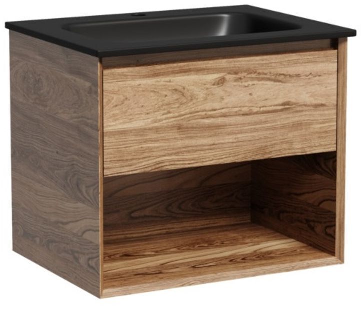 Тумба подвесная SANCOS под раковину Marmi 1.0, дуб чарльстон 590х445х520, MR1.060ECH
