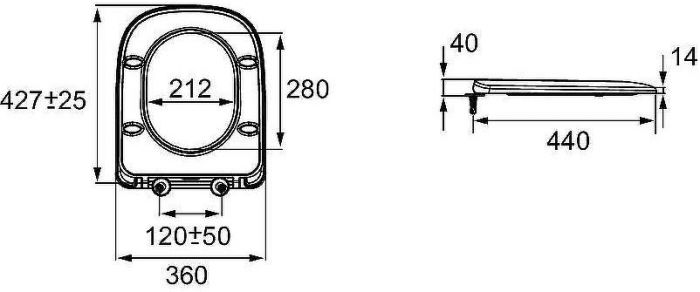 Комплект унитаза с инсталляцией Jacob Delafon Vox E21746RU-00 с сиденьем Микролифт и клавишей смыва Хром