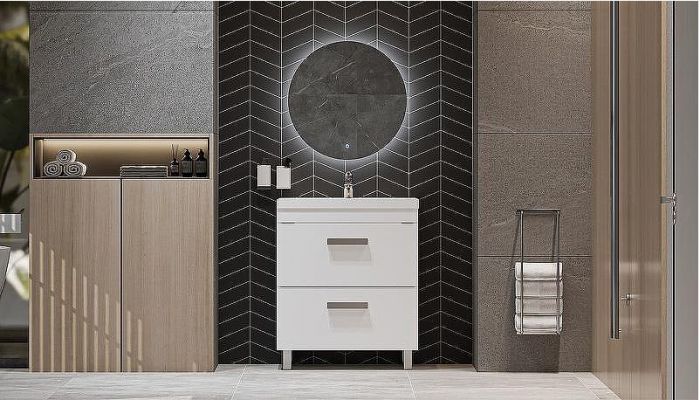 Тумба под раковину Velvex Orlando 70 tn.ORL.CLA.70.2Y Белая матовая