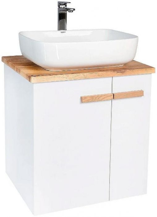 Тумба под раковину VIANT Мюнхен 70 VMUN70NBEL-T2STP подвесная Белая матовая
