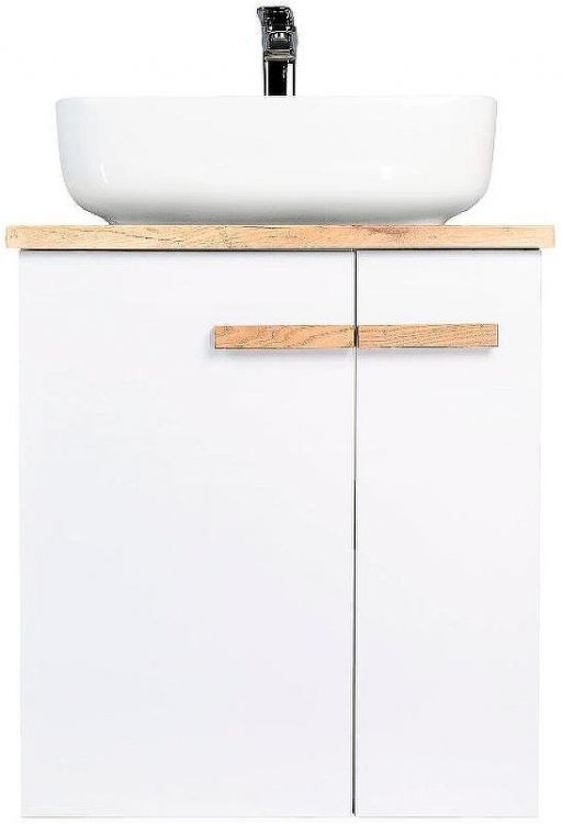 Тумба под раковину VIANT Мюнхен 70 VMUN70NBEL-T2STP подвесная Белая матовая