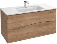 Тумба под раковину Jacob Delafon Sherwood, 100 см, push-to-open, 2 ящика, натуральный дуб, EB1833RU-P6