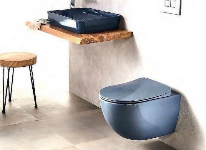 Унитаз биде Creavit Free FE322-00BM00E-0000 подвесной Базальт без сиденья