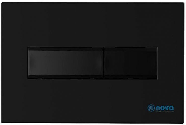 Клавиша смыва Nova NV7323 Черная матовая