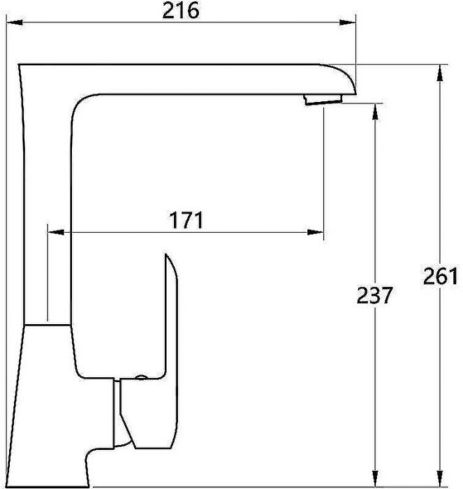 Смеситель для кухни Melodia della vita Heavy Metal MDV35615bk Черный