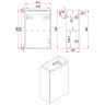 Тумба под раковину ЗОВ Монови Слим 40 MS40T подвесная цвет Белый Тростник
