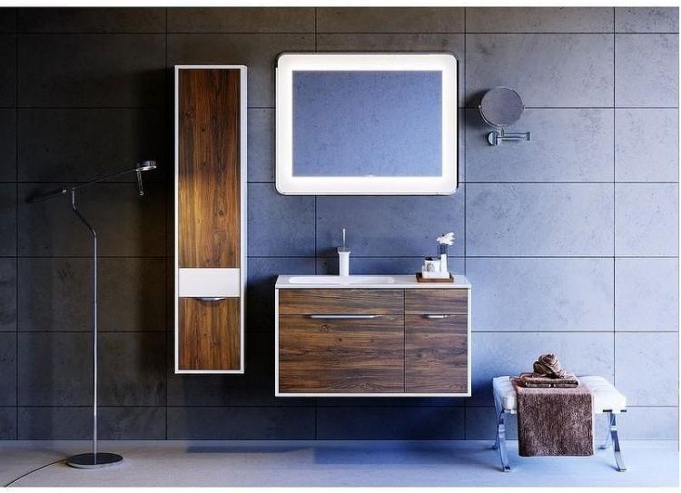 Шкаф пенал Aqwella 5 Stars Malaga 30 Mal.05.03/L/CD Крафт темный