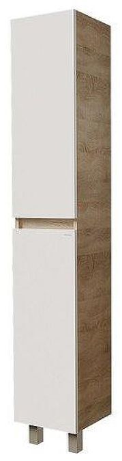 Шкаф пенал Grossman Поло 30 303003-1 цвет Дуб сонома светлый Белый глянцевый