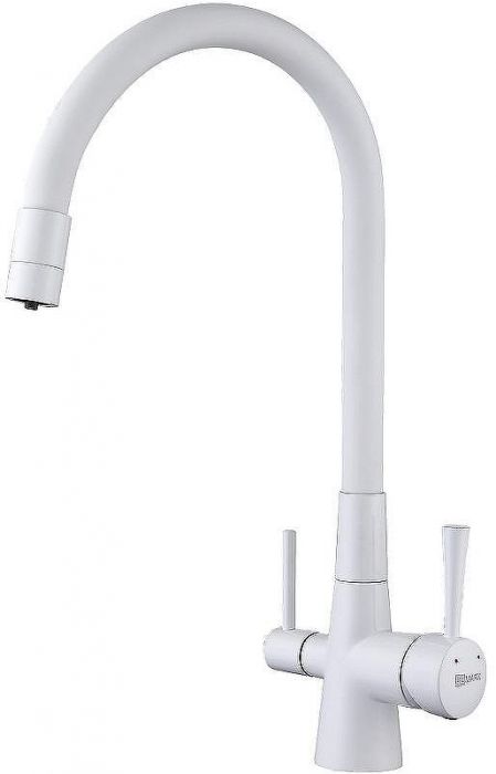Смеситель для кухни Lemark Comfort LM3075W Белый