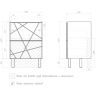 Тумба под раковину Vigo Geometry 60 015 цвет Белый
