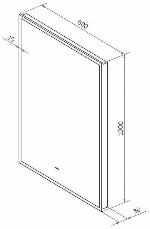 Зеркало Континент Amer 600х1000 ЗЛП1526 с подсветкой Черное с бесконтактным выключателем Зеркало Континент Amer 600х1000 ЗЛП1526 с подсветкой Черное с бесконтактным выключателем