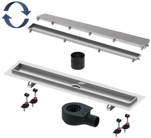 Душевой лоток Tece Linus 60 15103069 с решеткой цвет Нержавеющая сталь