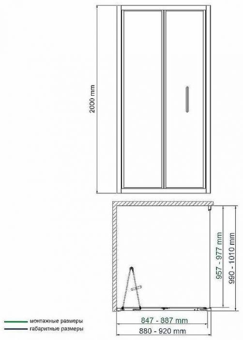 Душевой уголок WasserKRAFT Weser 90x100 78F18 профиль Хром стекло прозрачное