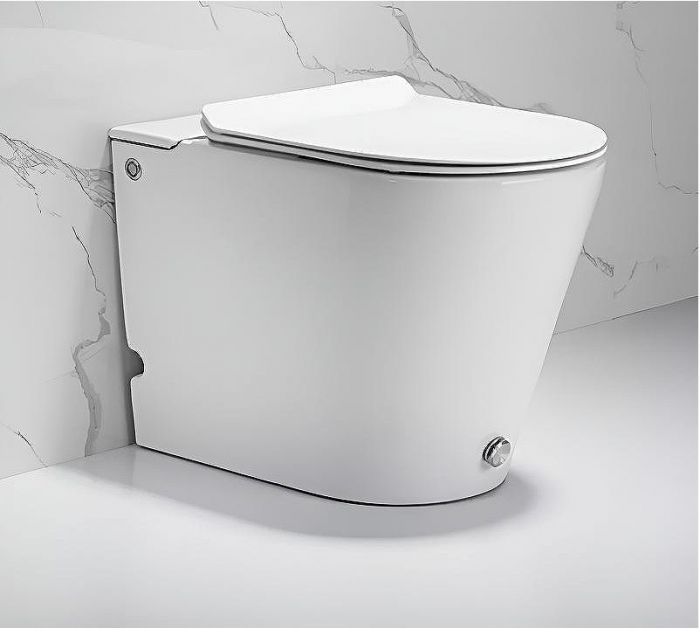 Унитаз Ceruttispa Argentera Pulse CT7267 с импульсным смывом приставной с сиденьем Микролифт