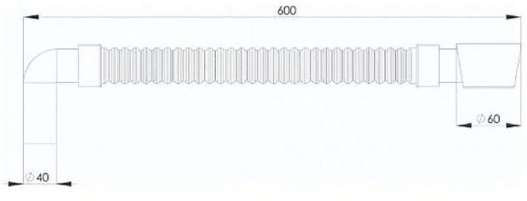 Сифон для раковины Bettoserb 140500 Серый