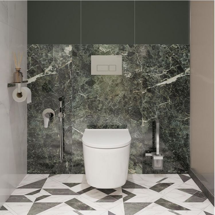 Унитаз DIWO Архангельск 0800 подвесной цвет Белый с сиденьем Микролифт