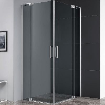 Душевой уголок Cezares Slider 90x90 SLIDER-A-2-80/90-GRIGIO-Cr профиль Хром стекло серое