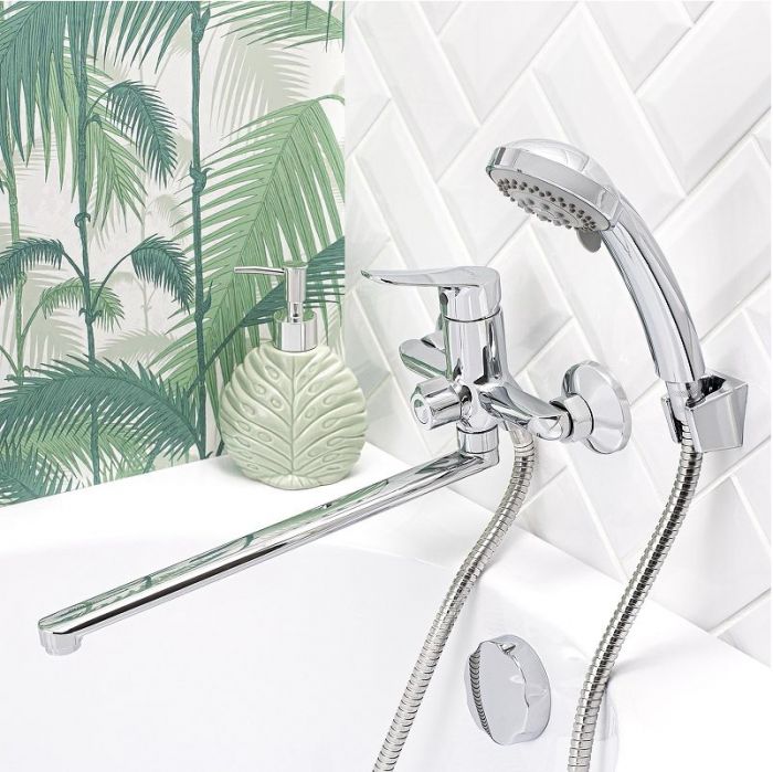 Смеситель для ванны Boou B8290-18F универсальный цвет Хром