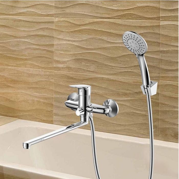 Смеситель для ванны WesnaArt Astra AST19-320 универсальный Хром