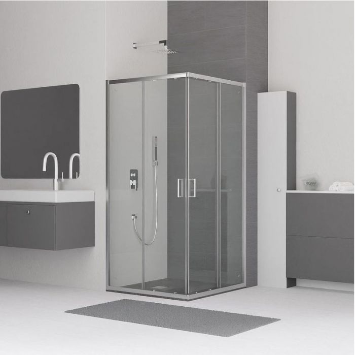 Душевой уголок RGW Classic CL-34 80х80 32093488-11 профиль Хром стекло прозрачное