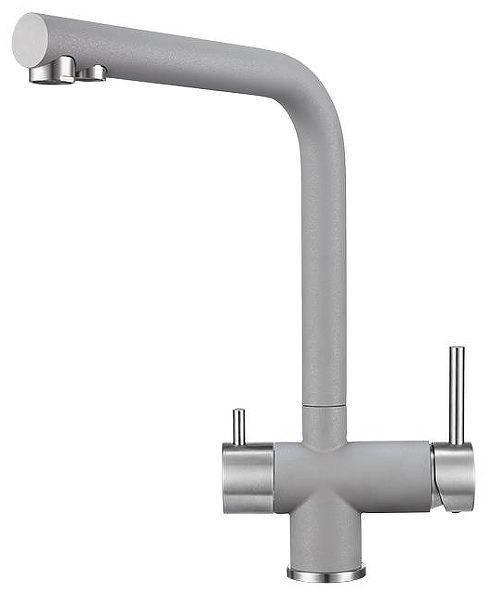 Смеситель для кухни Granula 2305 цвет Алюминиум