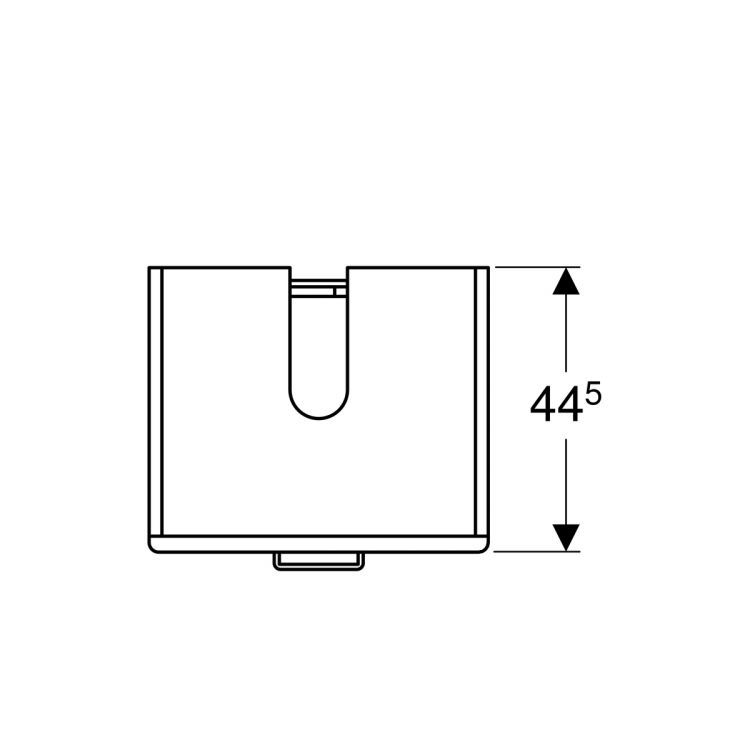 Тумба под раковину Geberit Renova Plan 530 мм, белый [879070000]