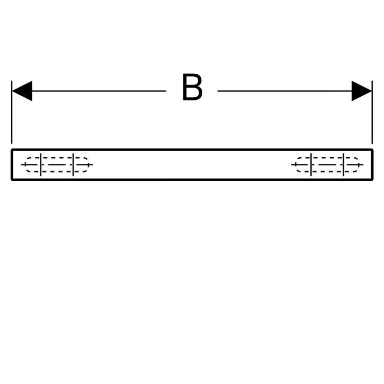 Полка Geberit iCon XS, 37, платина [840339000]