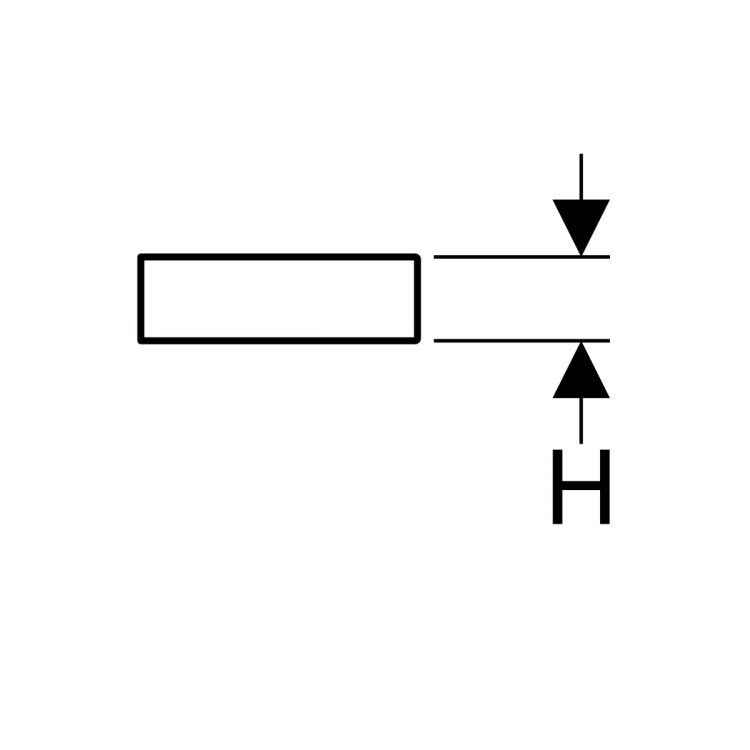 Полка Geberit iCon XS, 37, платина [840339000]
