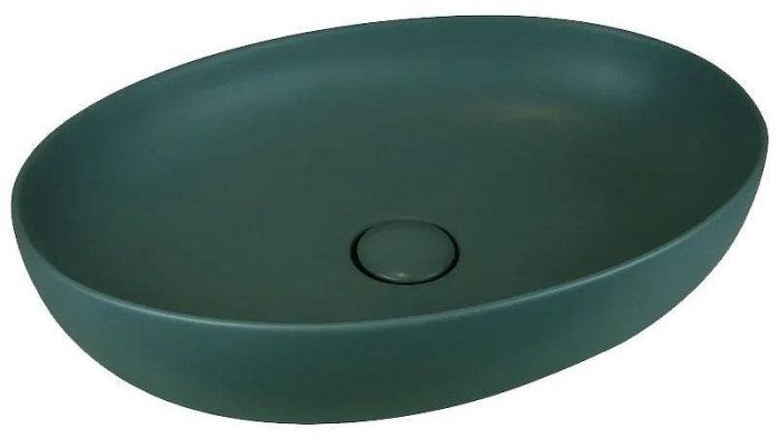 Раковина-чаша AeT Elite Oval 55 L616T0R0V0143 Зеленый мох матовая