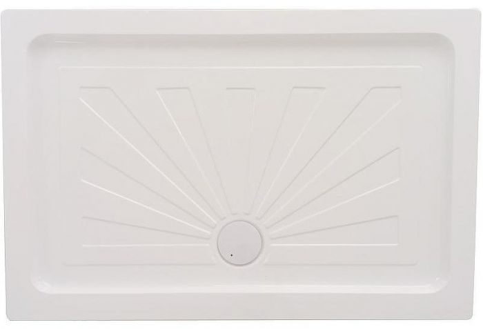 Душевой поддон из АБС-пластика Ceruttispa QR110 110х80 7749 Белый
