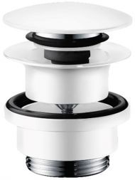 Hansgrohe Донный клапан для раковины и биде, push-open, цвет: белый матовый