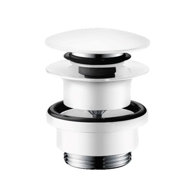Hansgrohe Донный клапан для раковины и биде, push-open, цвет: белый матовый