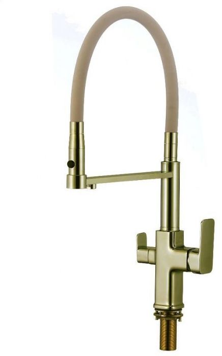 Смеситель для кухни Savol S-L1809C-12 цвет Бронза Бежевый