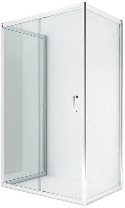 Душевой уголок New Trendy New Varia Chrome 120х90 K-0513 профиль Хром стекло прозрачное