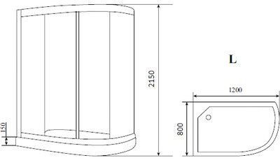 Душевая кабина Timo Eco TE-0702 L Душевая кабина Timo Eco TE-0702 L