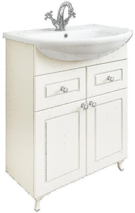 Тумба под раковину Sanflor Софи 65 С0002223 Белая матовая