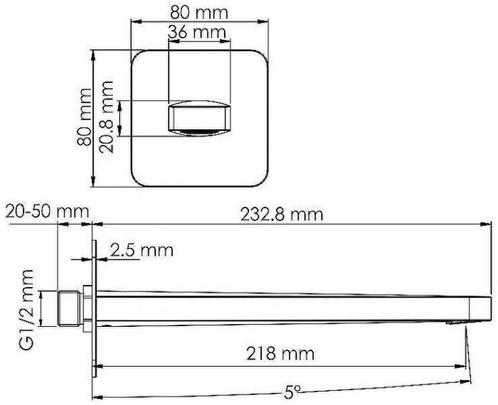 Душевая система WasserKRAFT Neckar A2151.278.279.183.208.280.197.281 Золото глянцевое