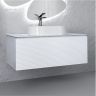 Тумба под раковину Jorno Stone 100 Stn.01.100/P/W/JR подвесная Белая