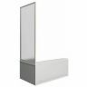 Боковая стенка для шторки на ванну Bas 70 ШТ00015 профиль Белый стекло Грейп