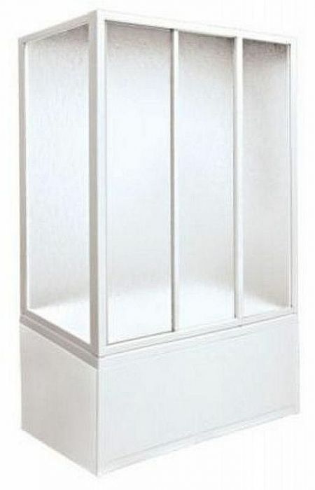 Боковая стенка для шторки на ванну Bas 70 ШТ00015 профиль Белый стекло Грейп