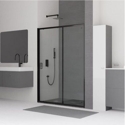 Душевая дверь RGW Classic CL-14-B 100 32091410-14 профиль Черный стекло прозрачное