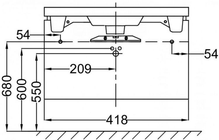 Тумба под раковину Jacob Delafon Reve 42 см EB1138-T-N23, ледяной коричневый