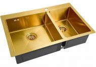 Кухонная мойка ZorG PVD Bronze SZR-78-2-51-L BRONZE Бронза