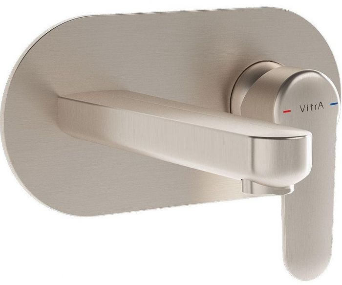 Смеситель для раковины Vitra Root Round A4272134EXP Никель брашированный